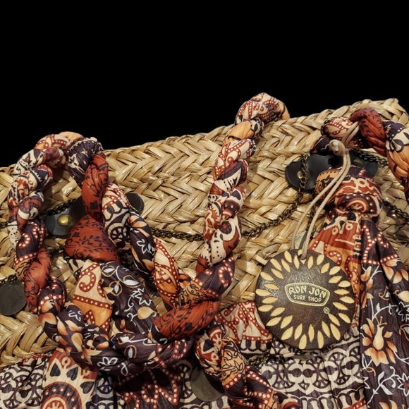 Sun 'N' Sand Straw & Fabric Bag - Picture 4 of 10